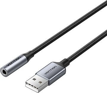Vention 1-Port USB External Sound Card 0,25 m Gray (OMTP-CTIA)