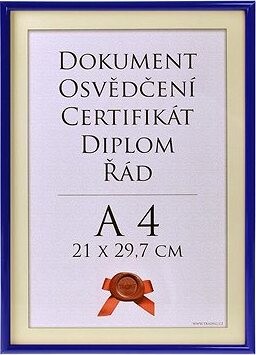 TRADAG Fotorámik 21 × 29,7 cm, modrý