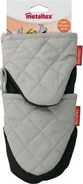 Metaltex Rukavice na pečení 2 ks, černo-šedé