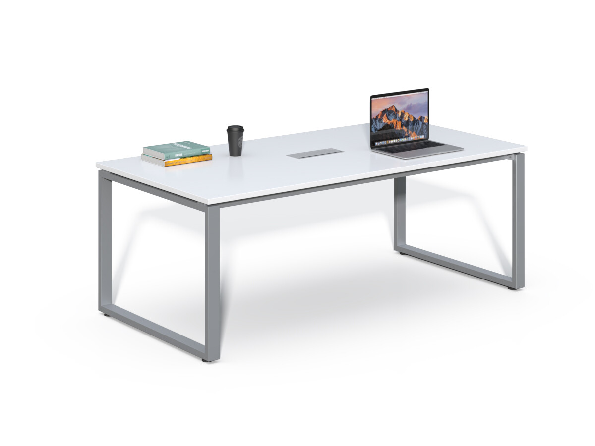 Konferenčný stôl Houseland Prime Meet 01 200 cm biely