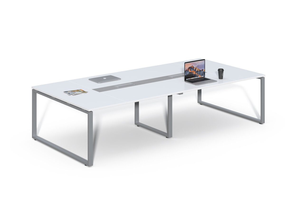 Konferenčný stôl Houseland Prime Meet 02 320 cm biely