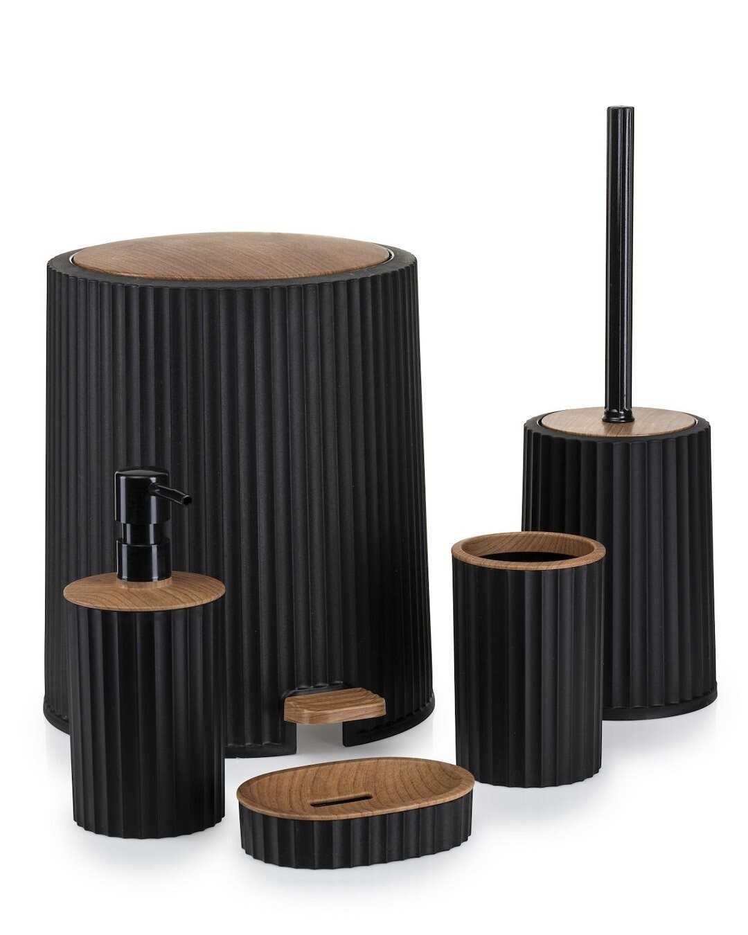 Sada koupelnových doplňků ROZA černá