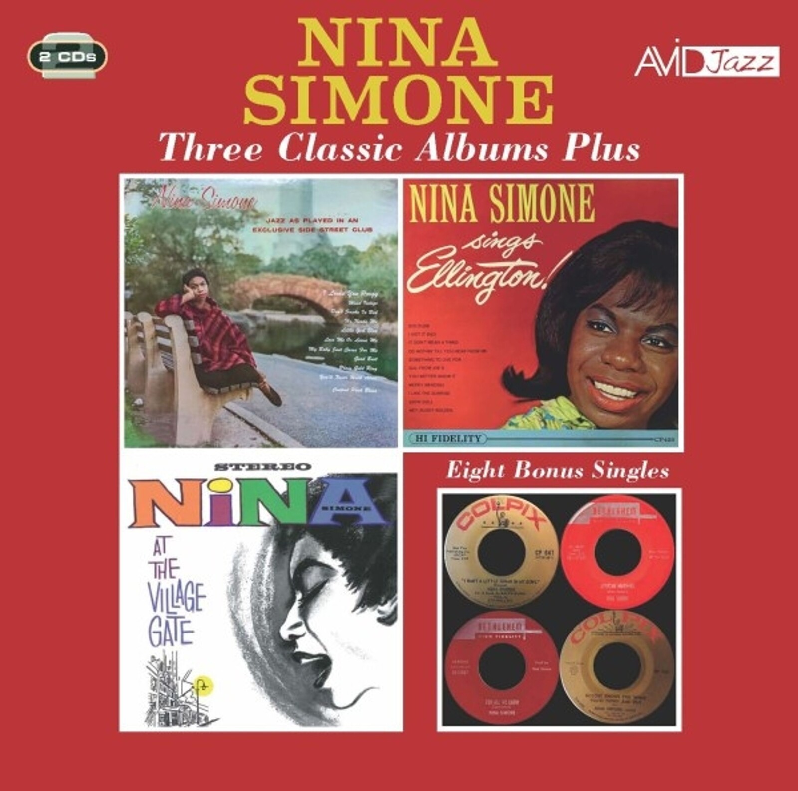 Nina Simone, Three Classic Albums Plus (Little Girl Blue / Sings Ellington / At The Village Gate) (Box Set), CD