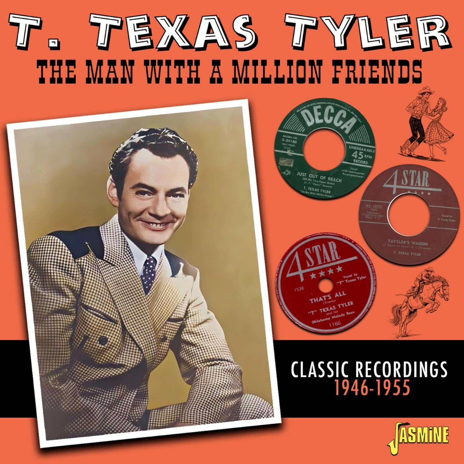 T. Texas Tyler, THE MAN WITH A MILLION FRIENDS - CLASSIC RECORDINGS 1946-1955, CD