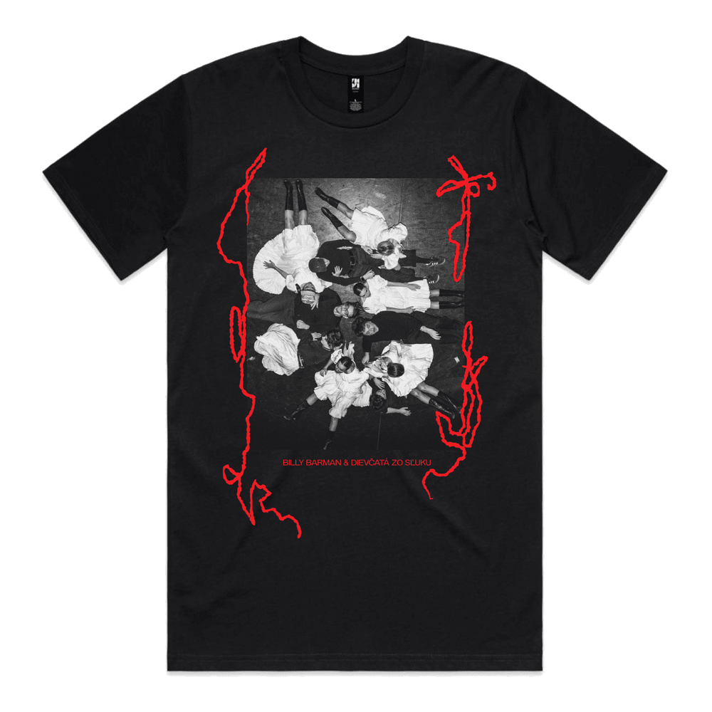 Billy Barman tričko BB x SĽUK - Poster Čierna S