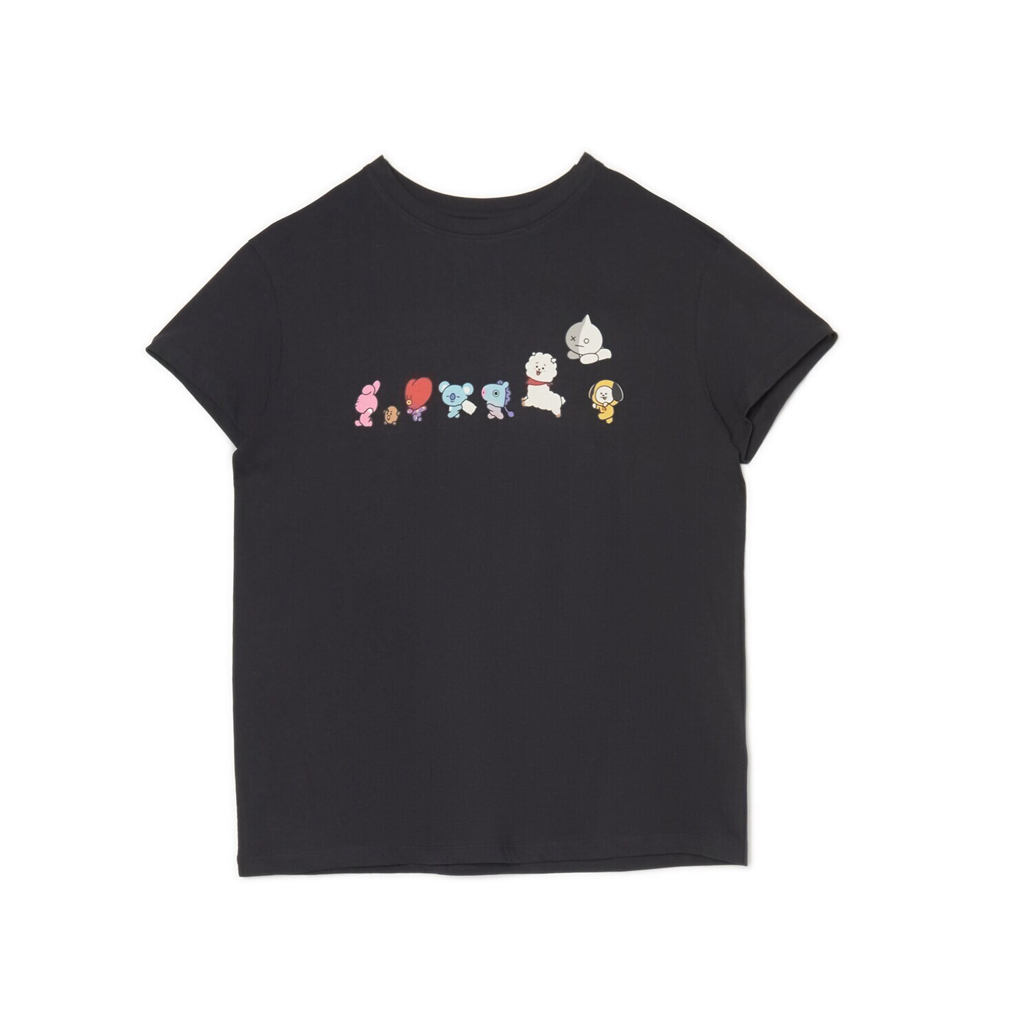 Cropp - Tričko s potlačou BT21 - Čierna