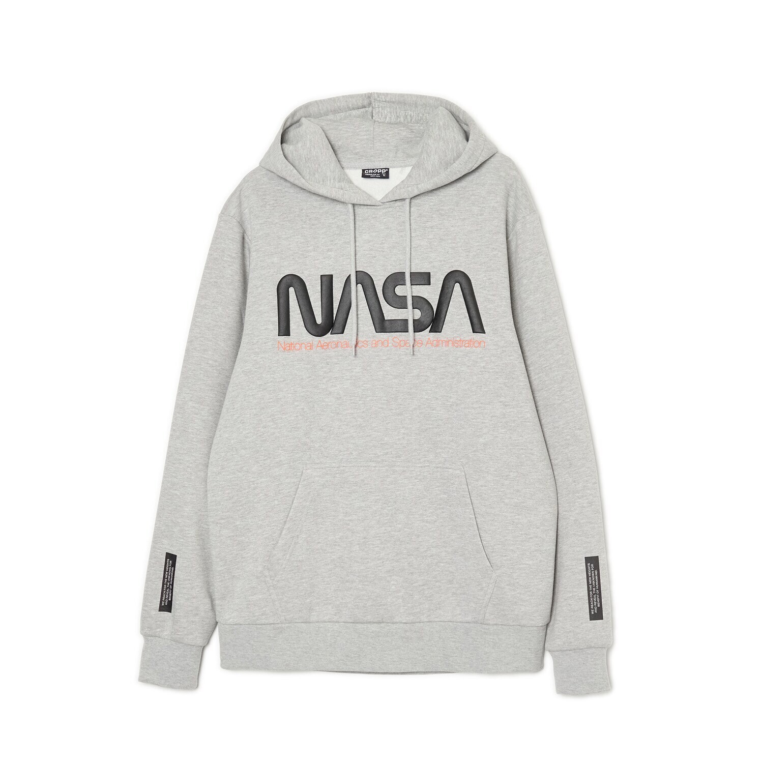 Cropp - Mikina s kapucňou NASA - Svetlošedá