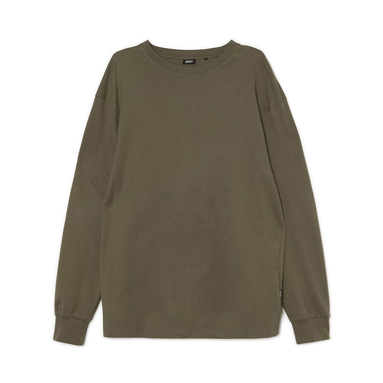 Cropp - Tričko s dlhými rukávmi - Zelená