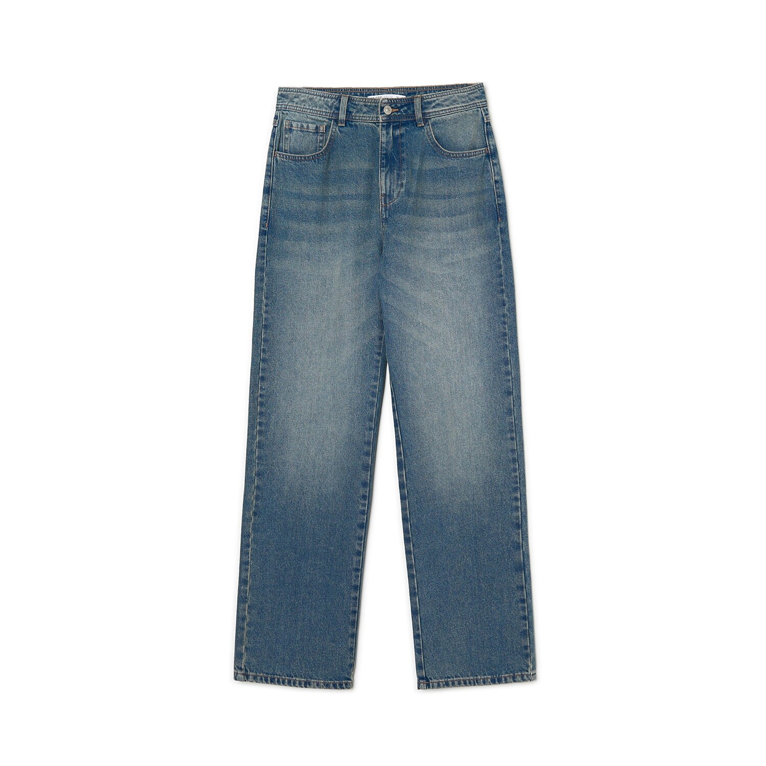 Cropp - Straight džínsy - Modrá