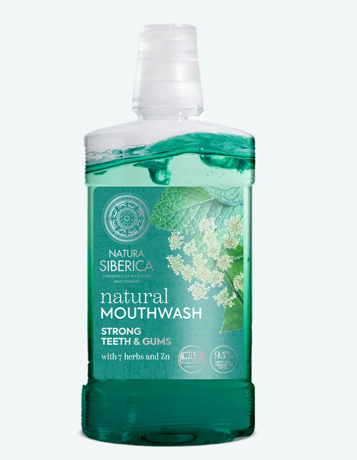 Natura Siberica Prírodná ústna voda so 7 sibírskymi bylinami a zinkom 520 ml