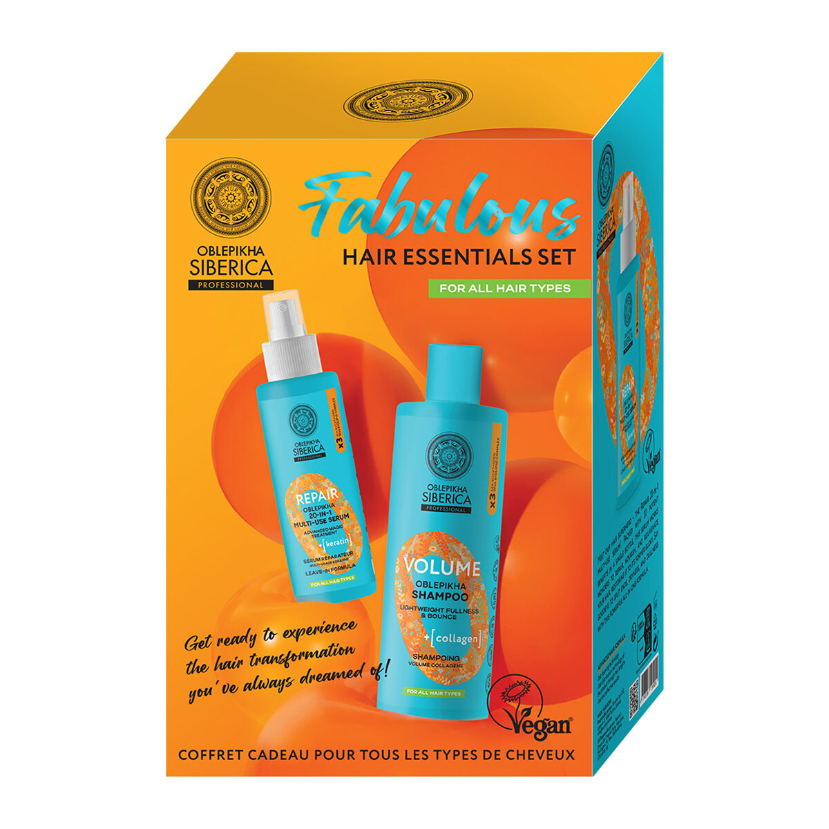 Natura Siberica Darčeková sada pre nádherné vlasy 400/200