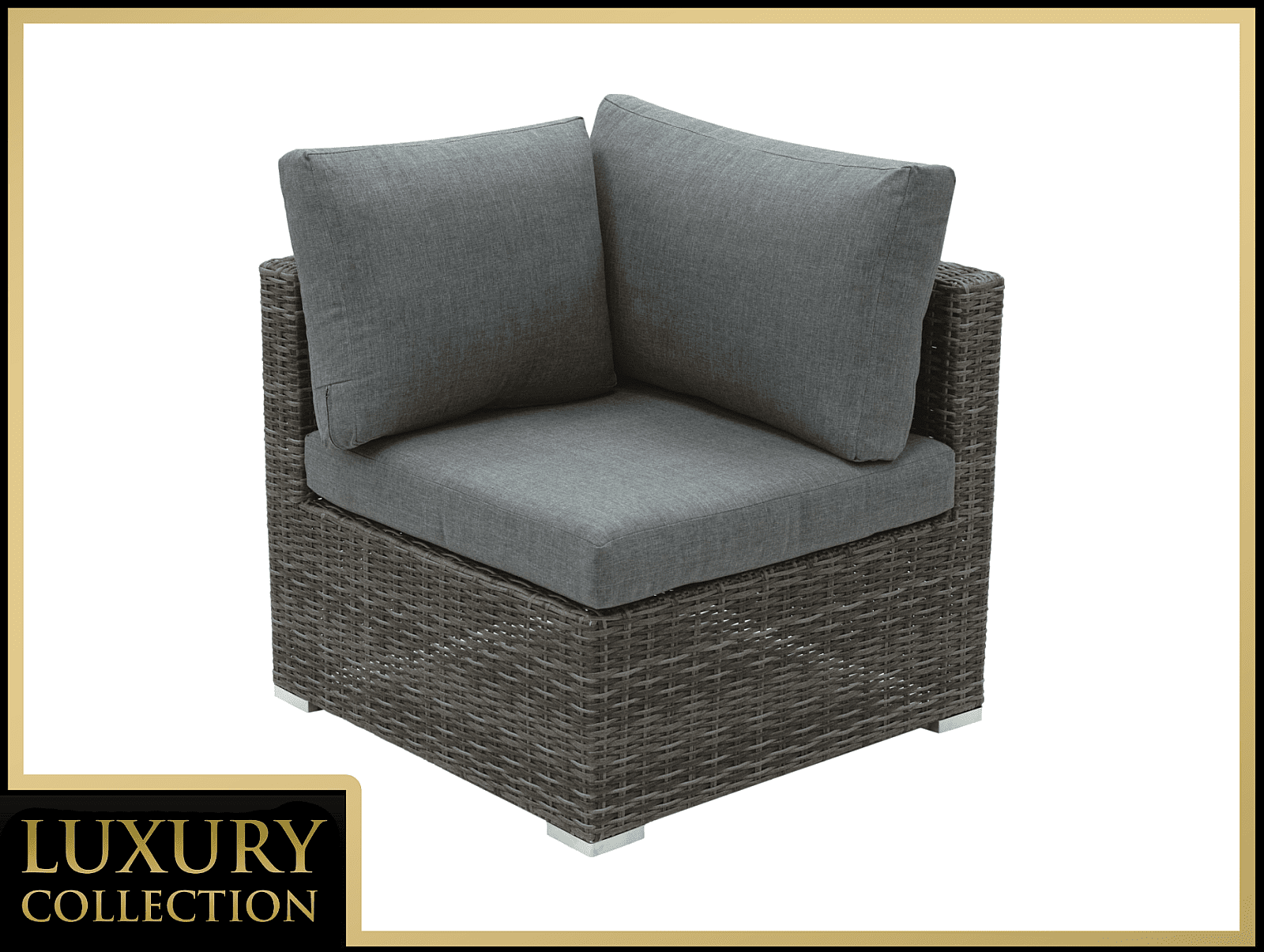 DEOKORK Ratanový rohový diel MALIBU (sivá)