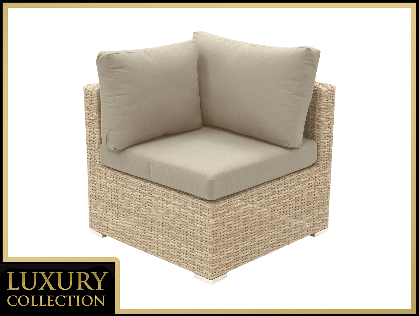 DEOKORK Ratanový rohový diel MALIBU (cappuccino)