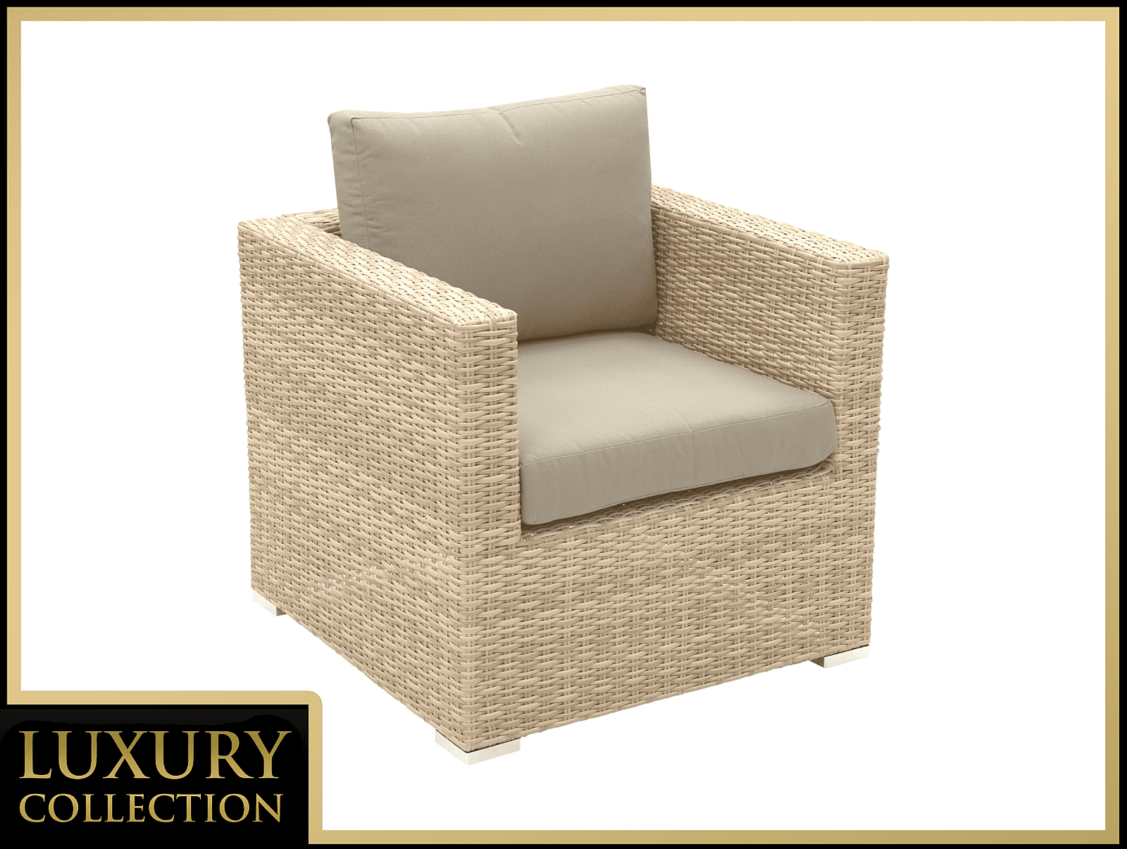 DEOKORK Ratanové kreslo MALIBU (cappuccino)