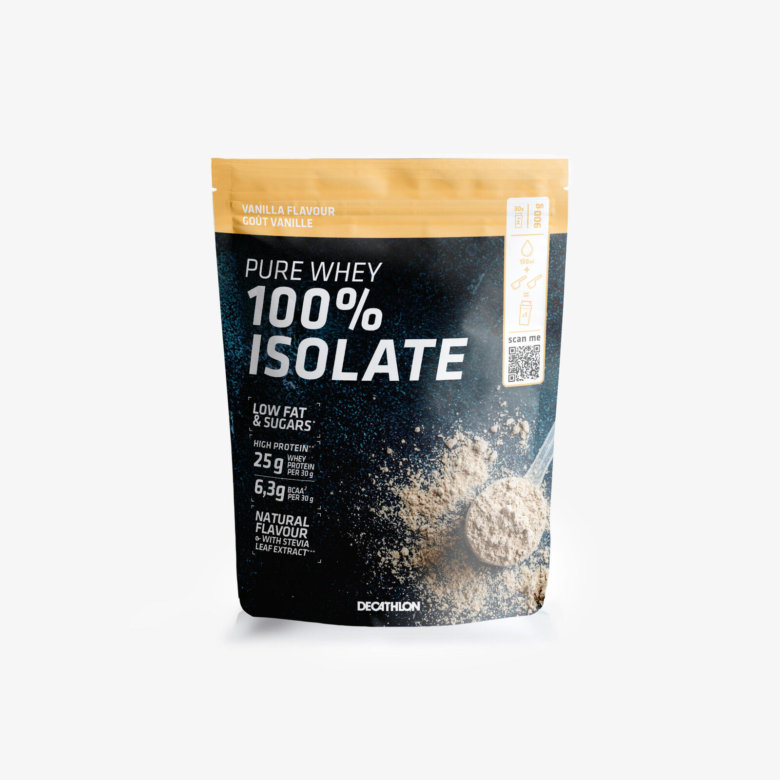 100% srvátkový proteínový izolát PURE WHEY vanilka 900 g