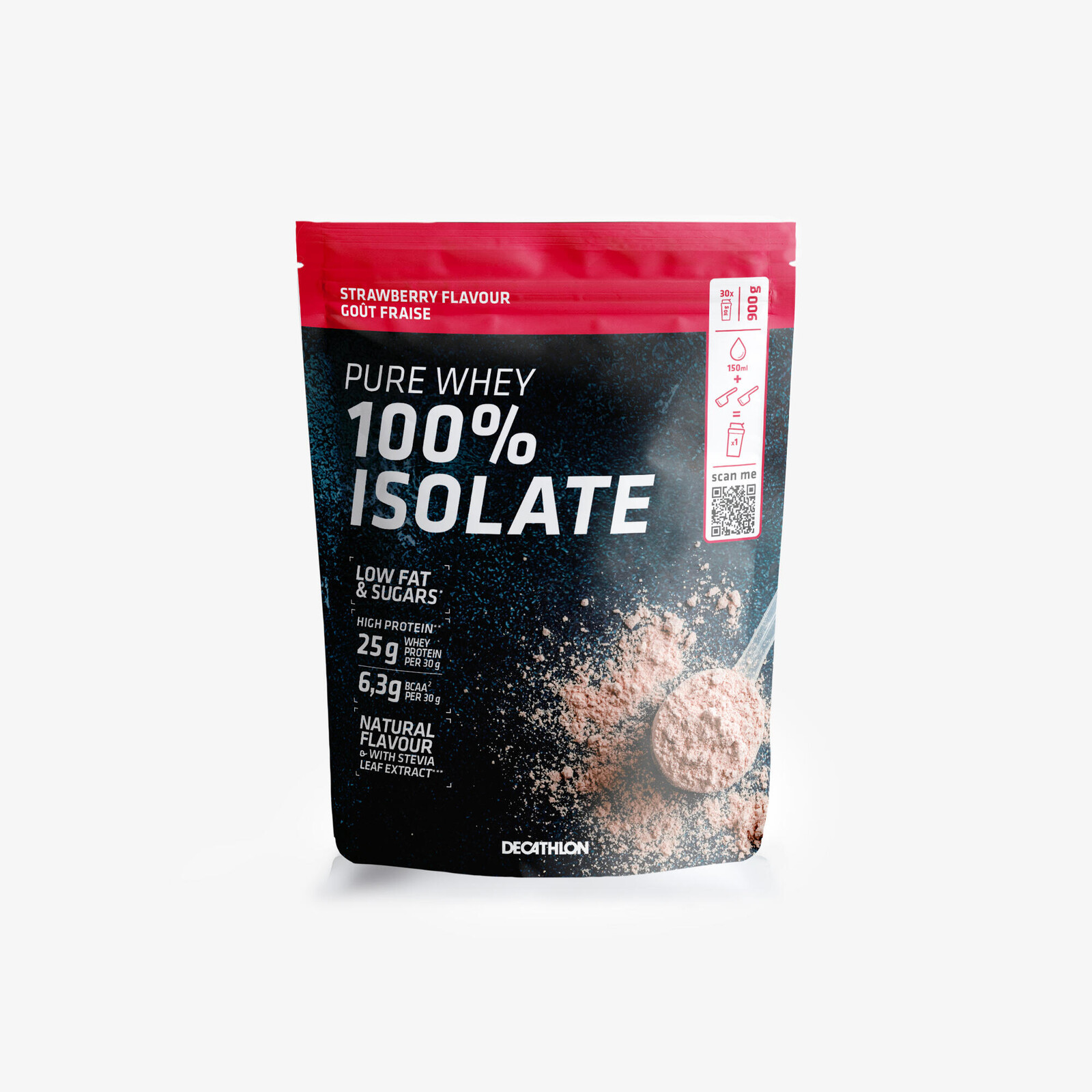 100% srvátkový proteínový izolát PURE WHEY jahoda 900 g