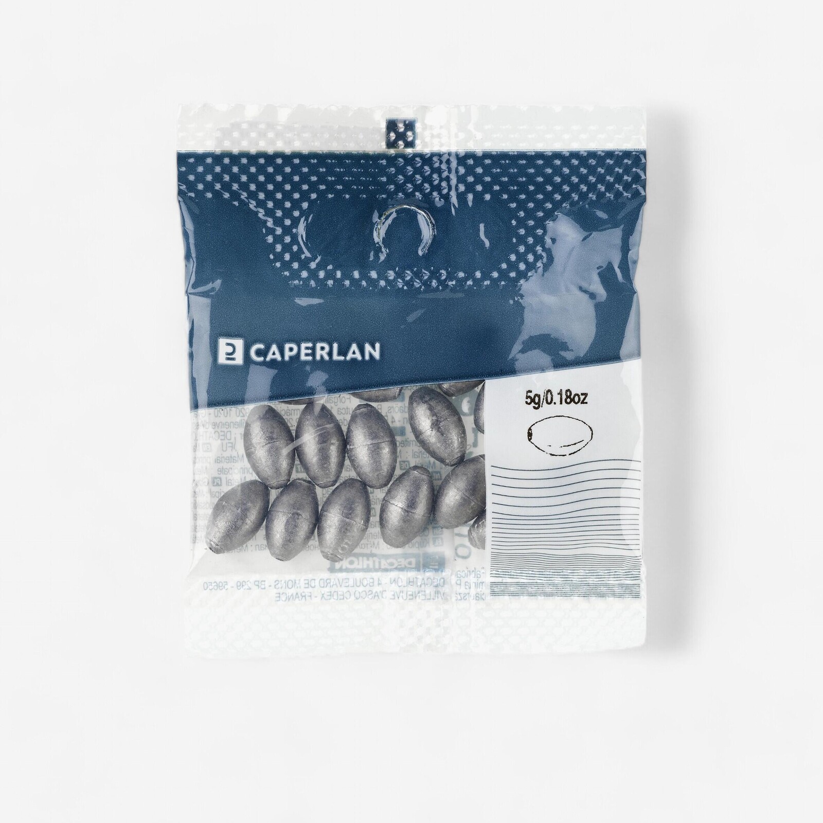 Závažia v tvare olivy s otvorom 75g