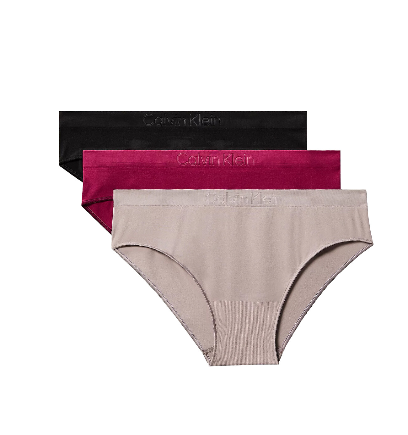 CALVIN KLEIN - nohavičky 3PACK Bonded flex seamless modern essence - limitovaná edícia