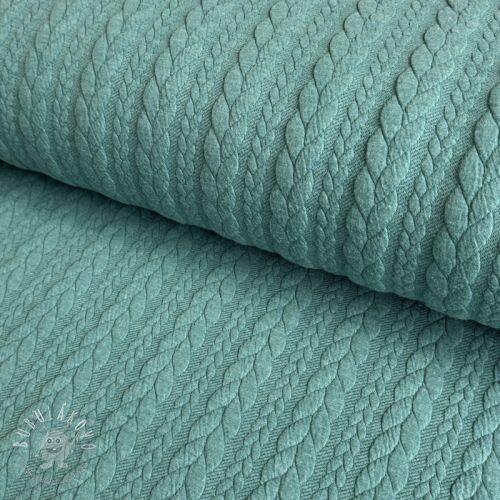 Pletenina jacquard Cably dark green