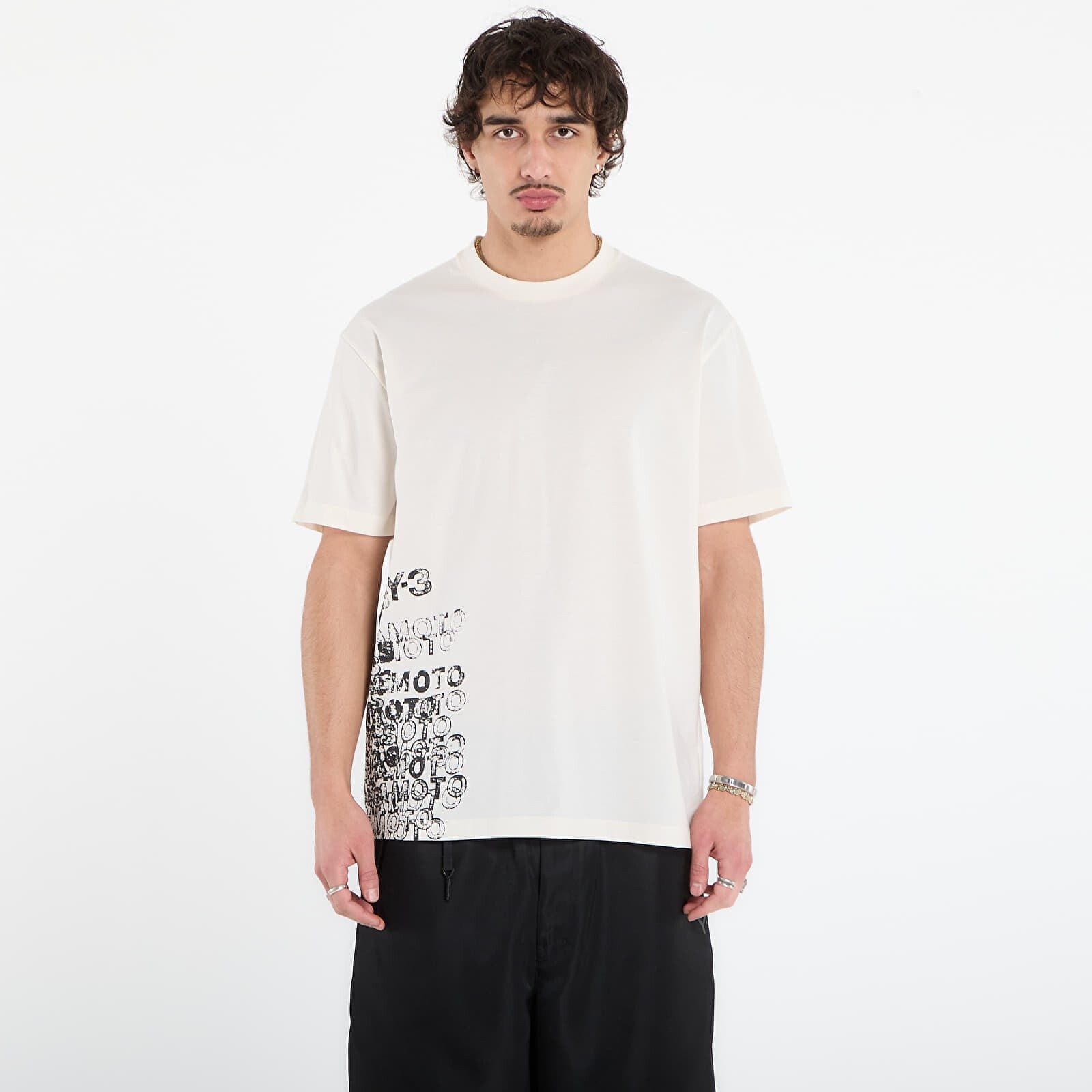 Tričko Y-3 Gfx Short Sleeve T-Shirt Chalk White M