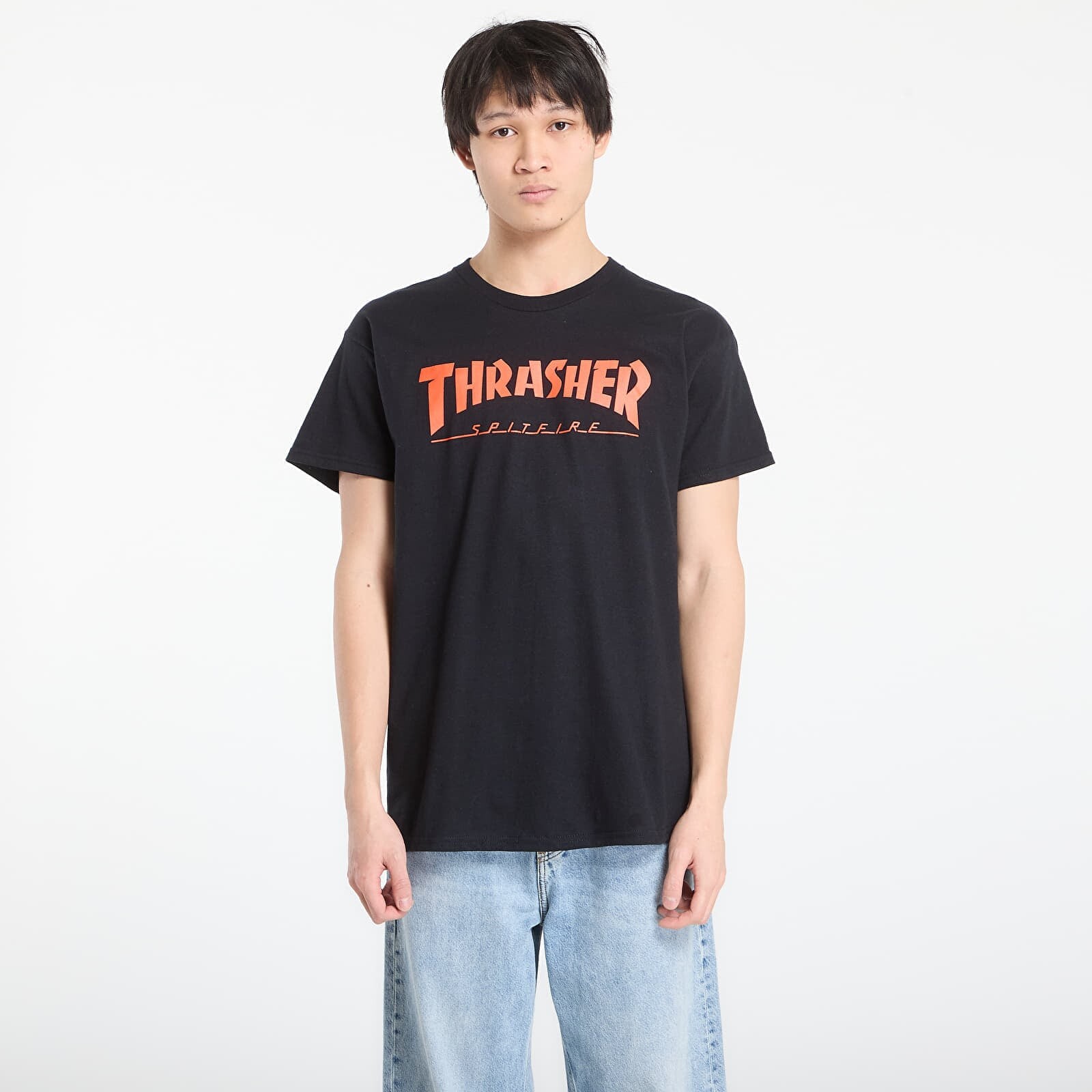 Tričko Thrasher x Spitfire Big Head Jake T-Shirt Black M