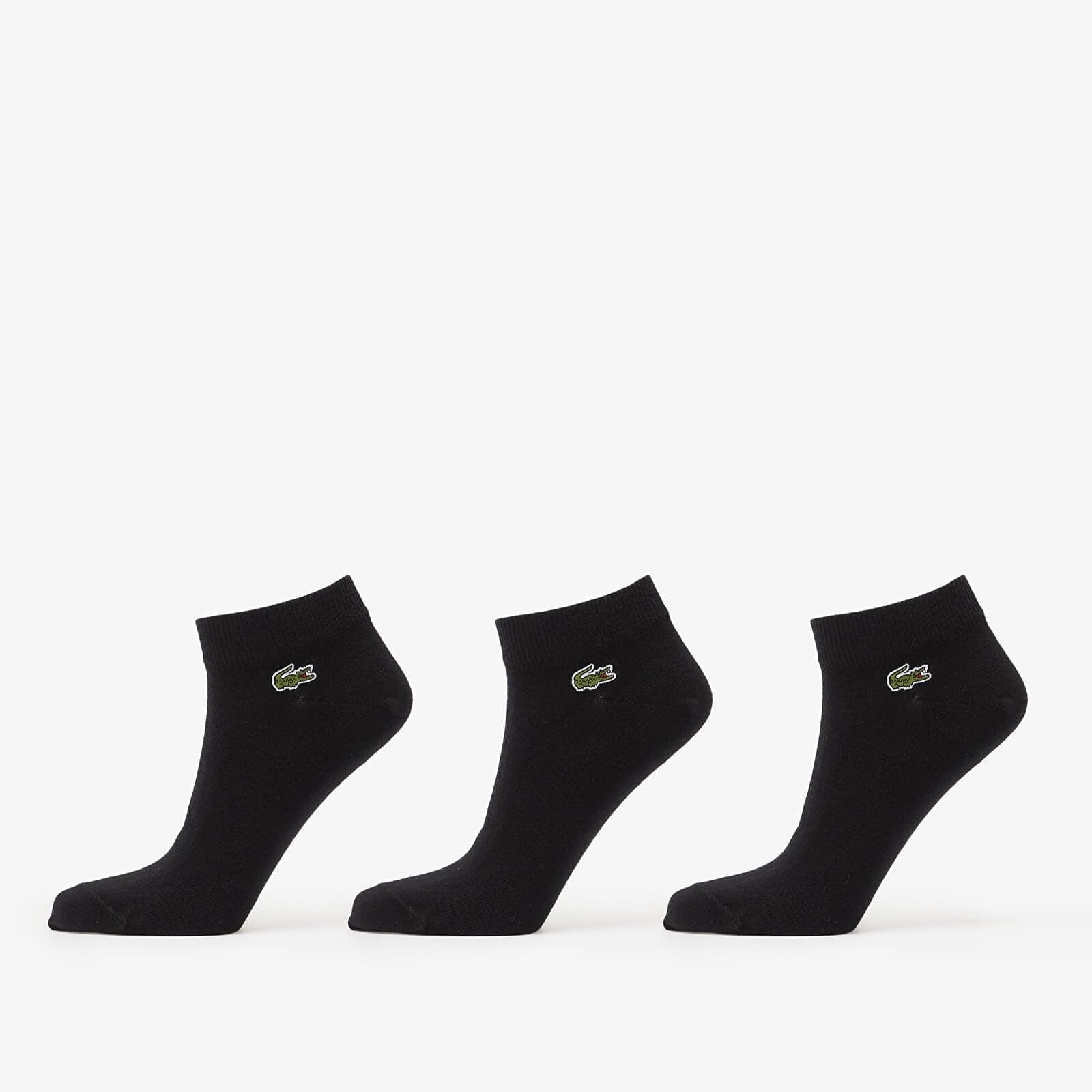 Ponožky LACOSTE Socks Black/ Black-Black 43-46