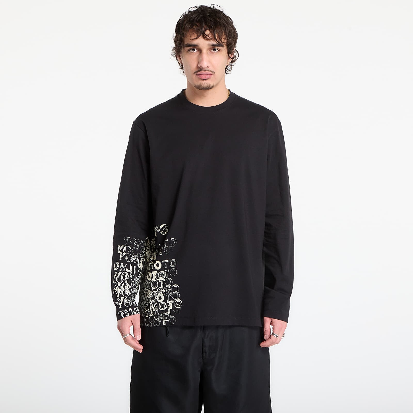 Tričko Y-3 Gfx Long Sleeve T-Shirt Black S