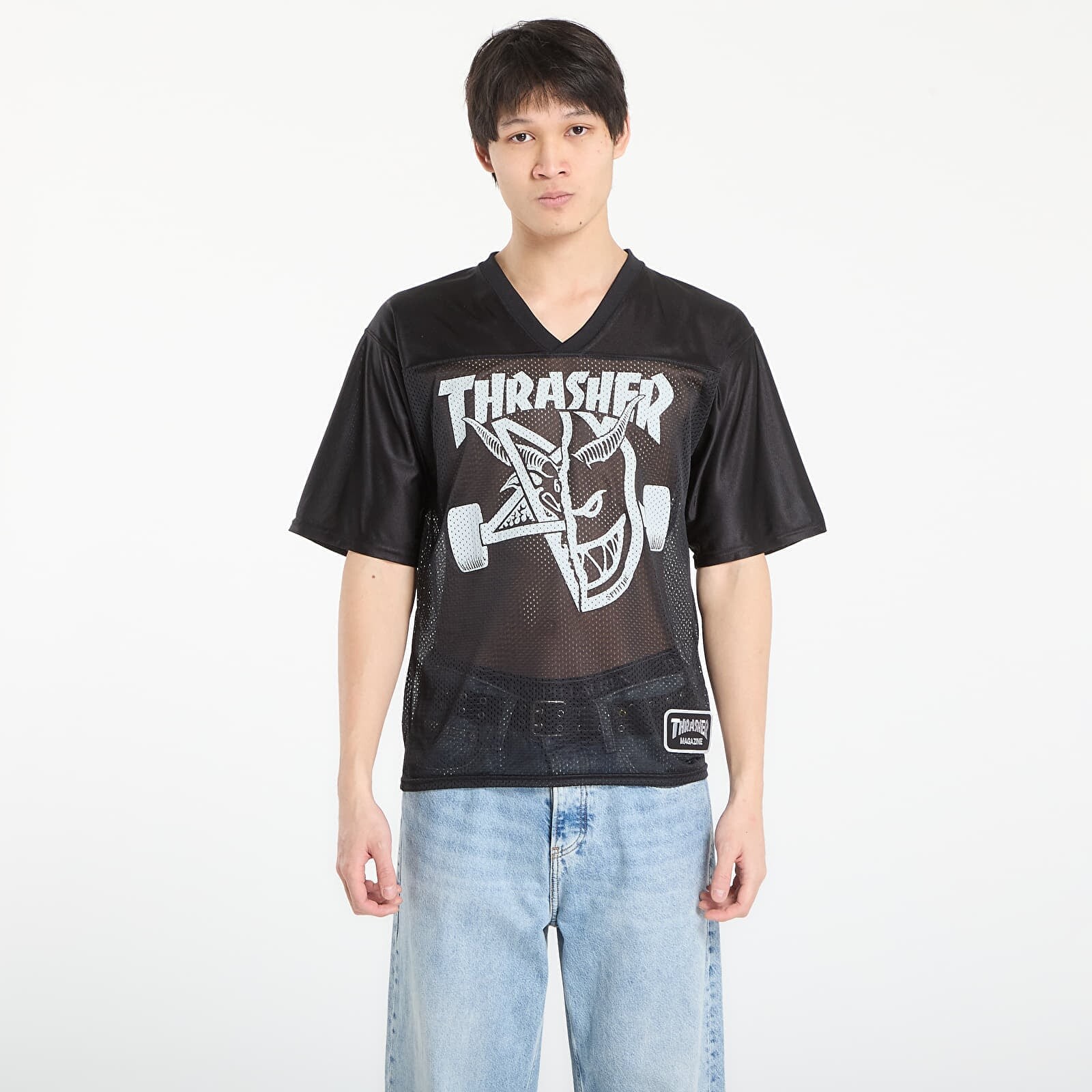 Dres Thrasher x Spitfire Thrash & Burn Football Jersey Black M