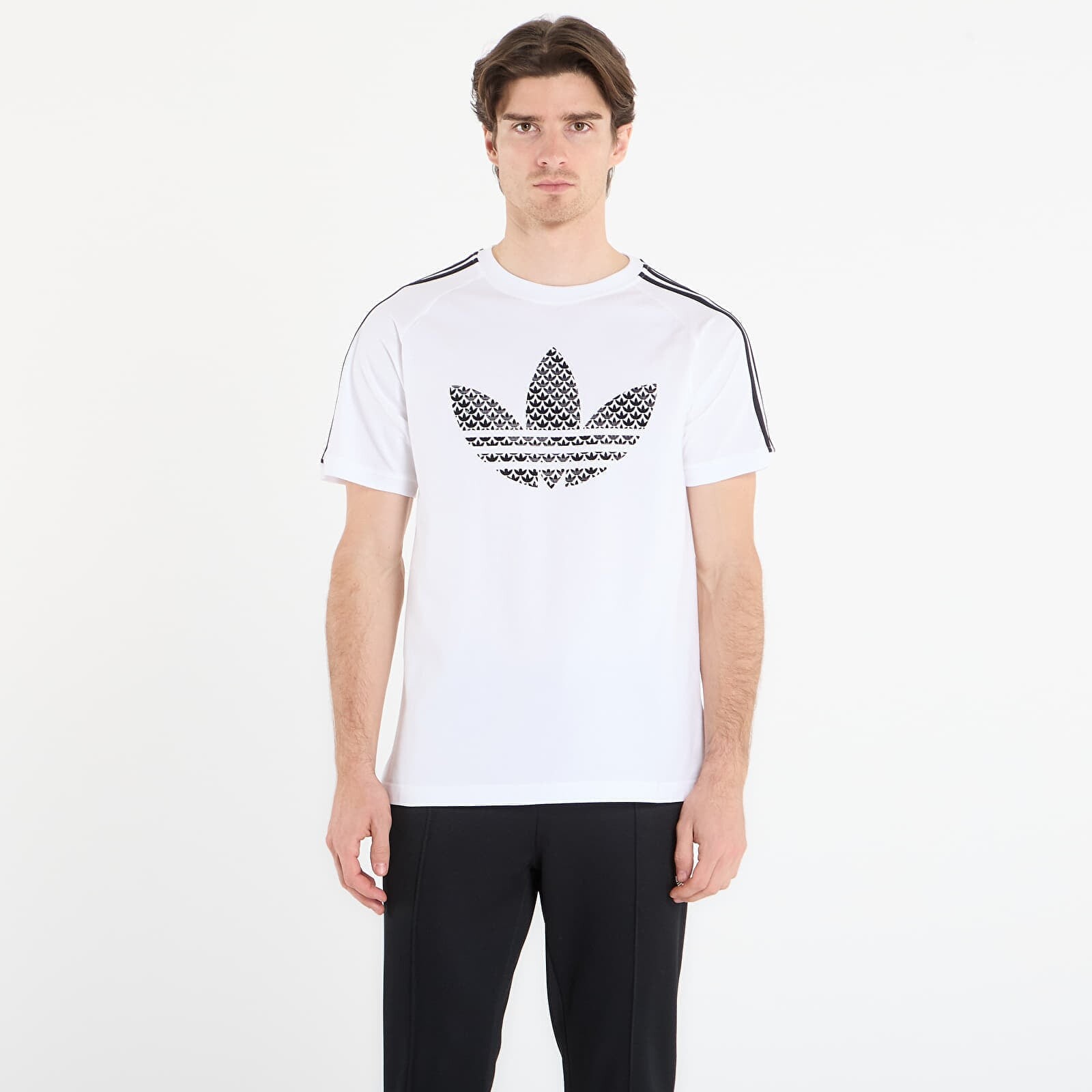 Tričko adidas Monogram Infill 3S T-Shirt White M