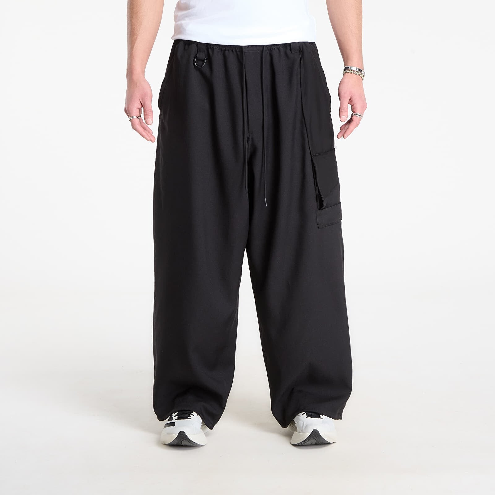 Kalhoty Y-3 Sport Uniform Straight Trousers Black L