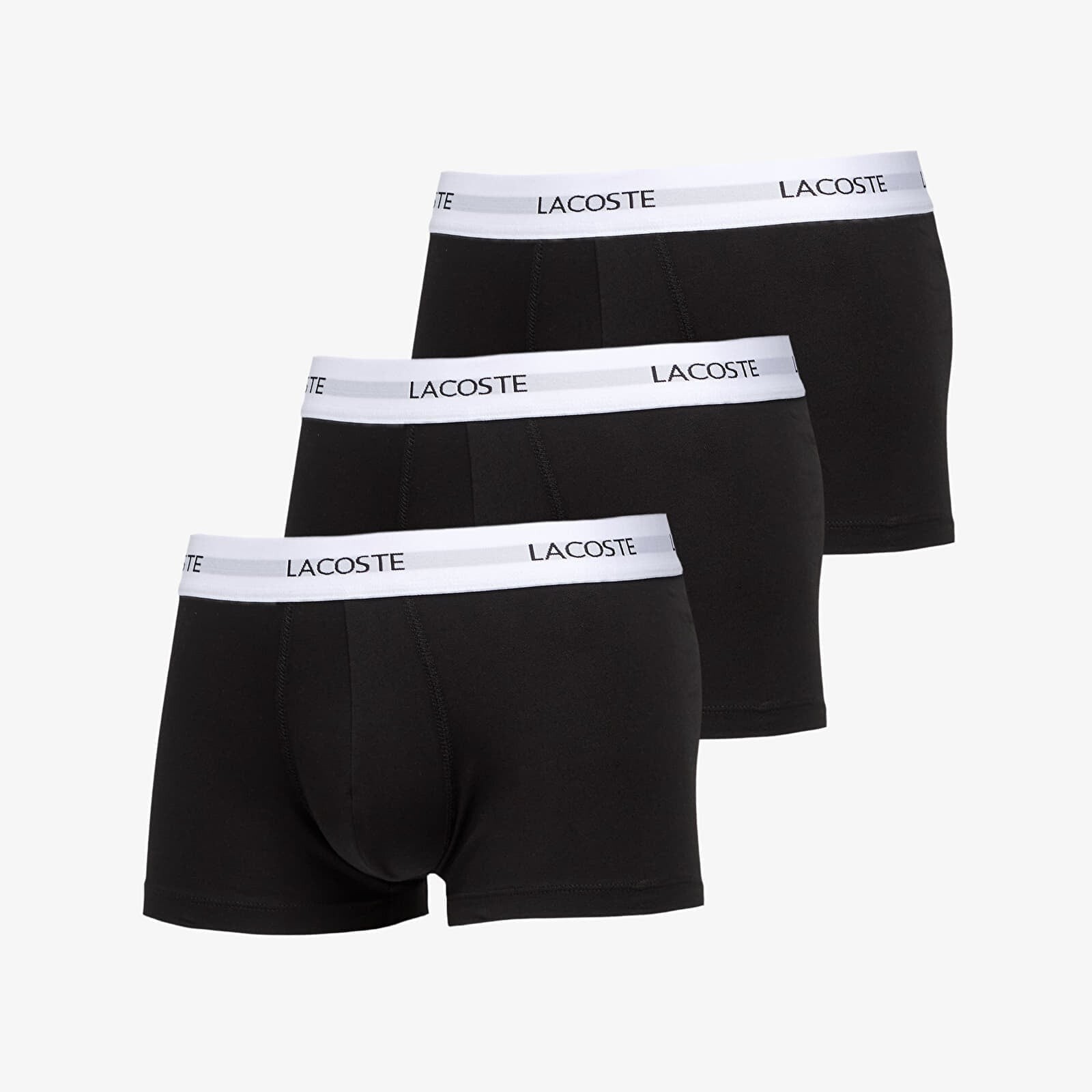 Boxerky LACOSTE 3-Pack Trunk Black L