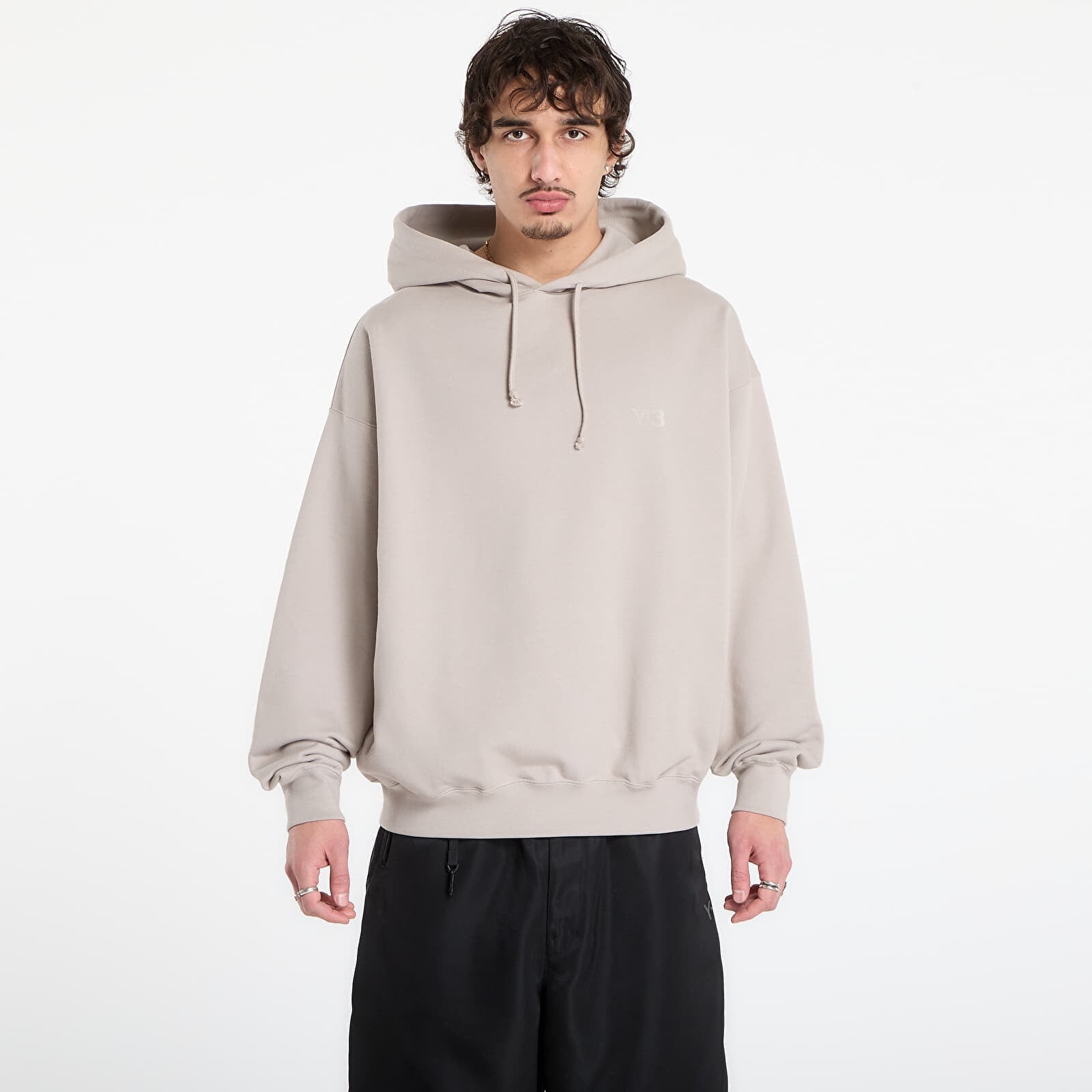Mikina Y-3 Aop Hooded Parka Light Brown XL