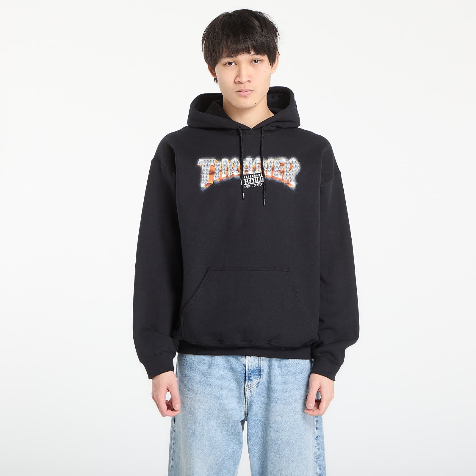 Mikina Thrasher Explicit Hoodie Black M