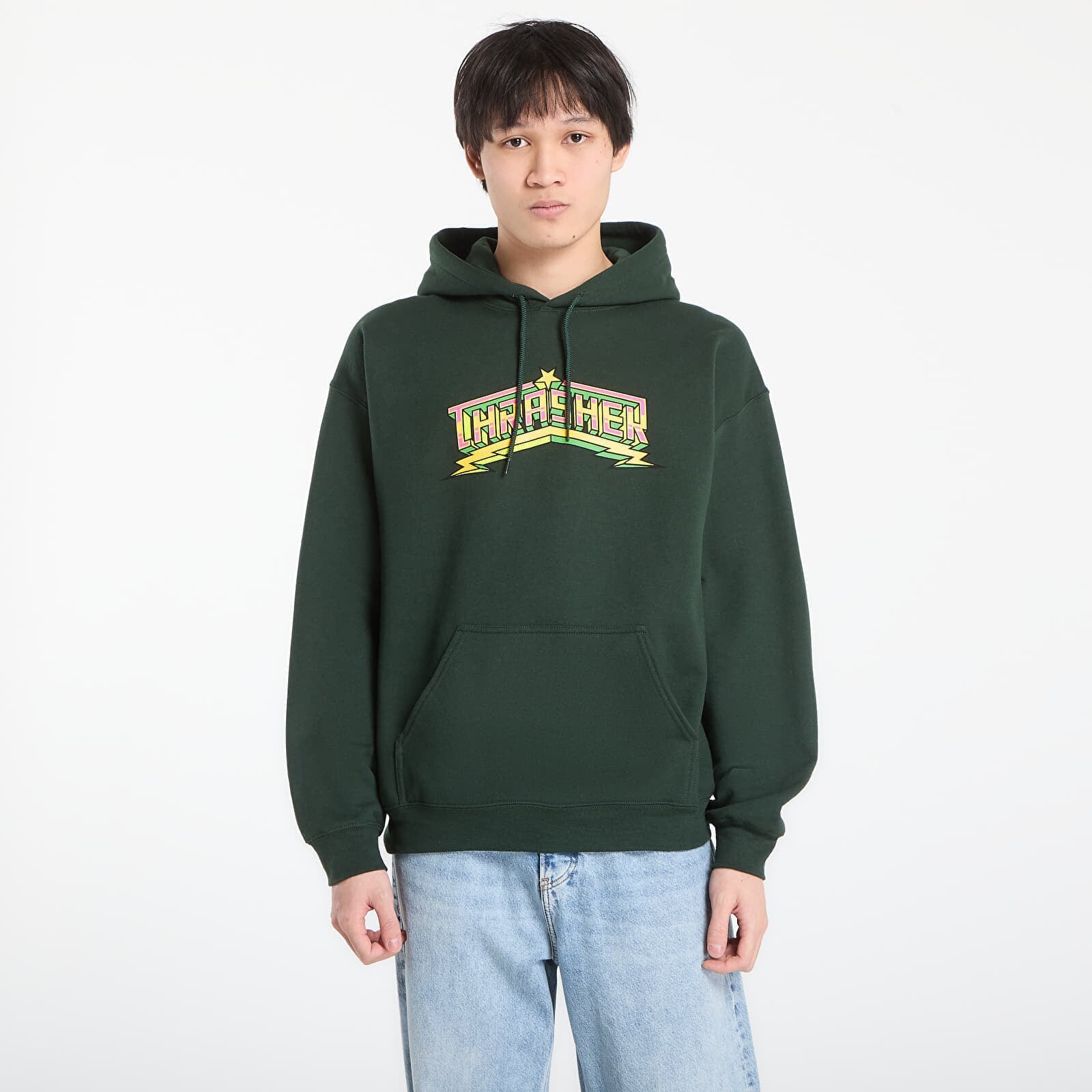 Mikina Thrasher Luchadora Hoodie Forest Green L