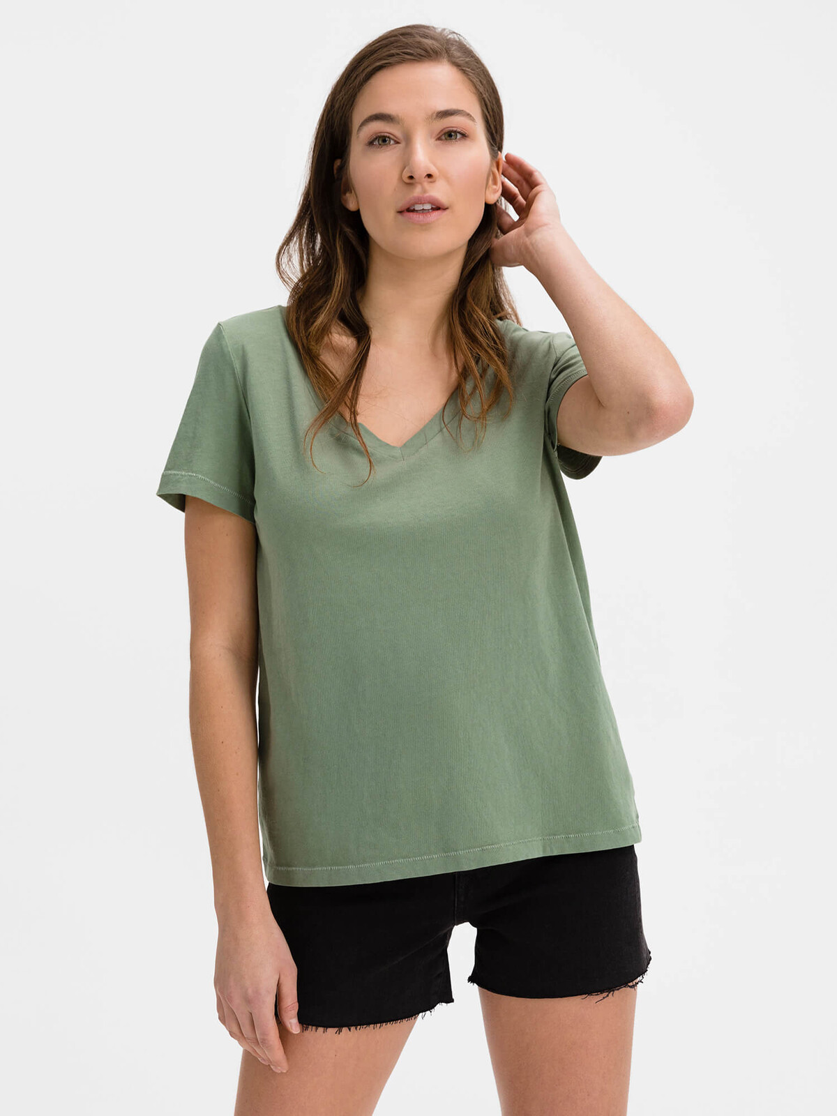 GAP T-Shirt Organic Vintage V-Neck - Women's
