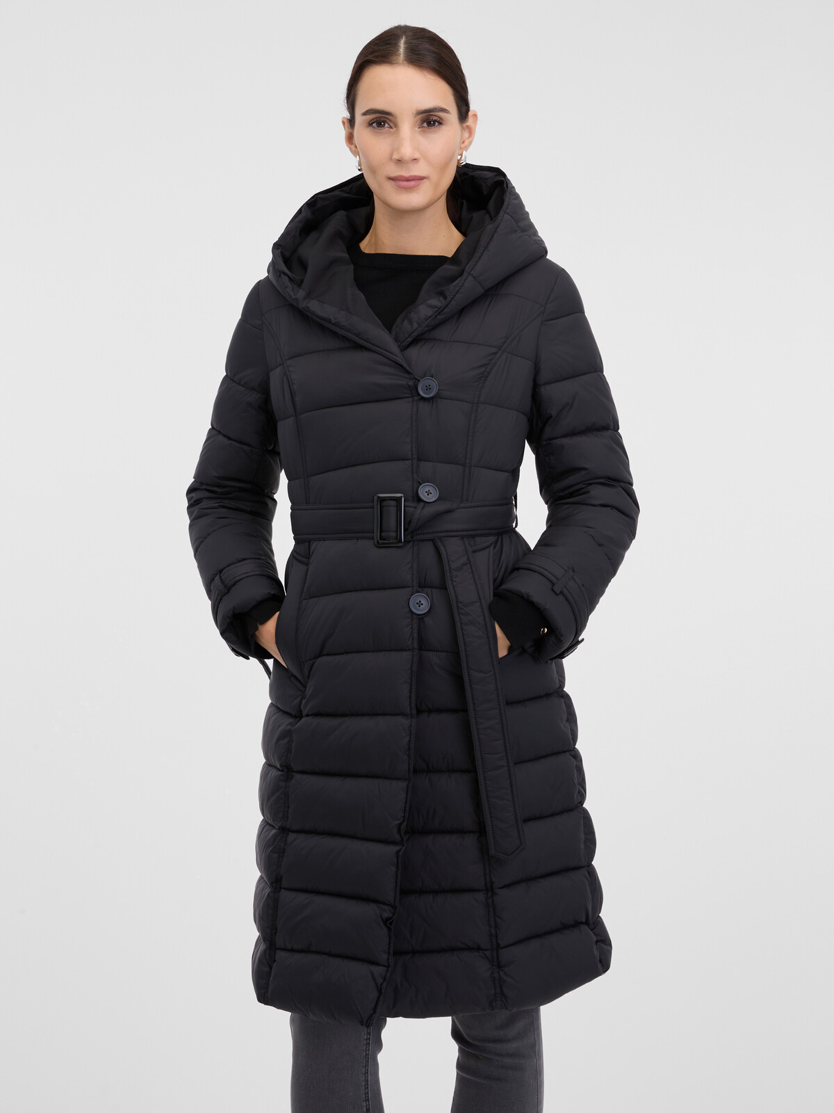 Women's Black Quilted Coat ORSAY - Women's