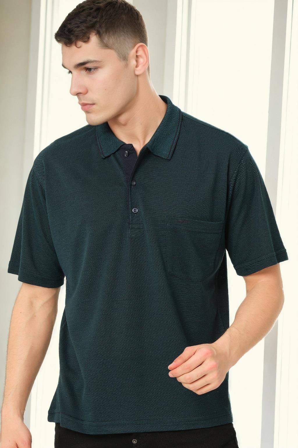 Pánske zelené polokošeľa Dewberry