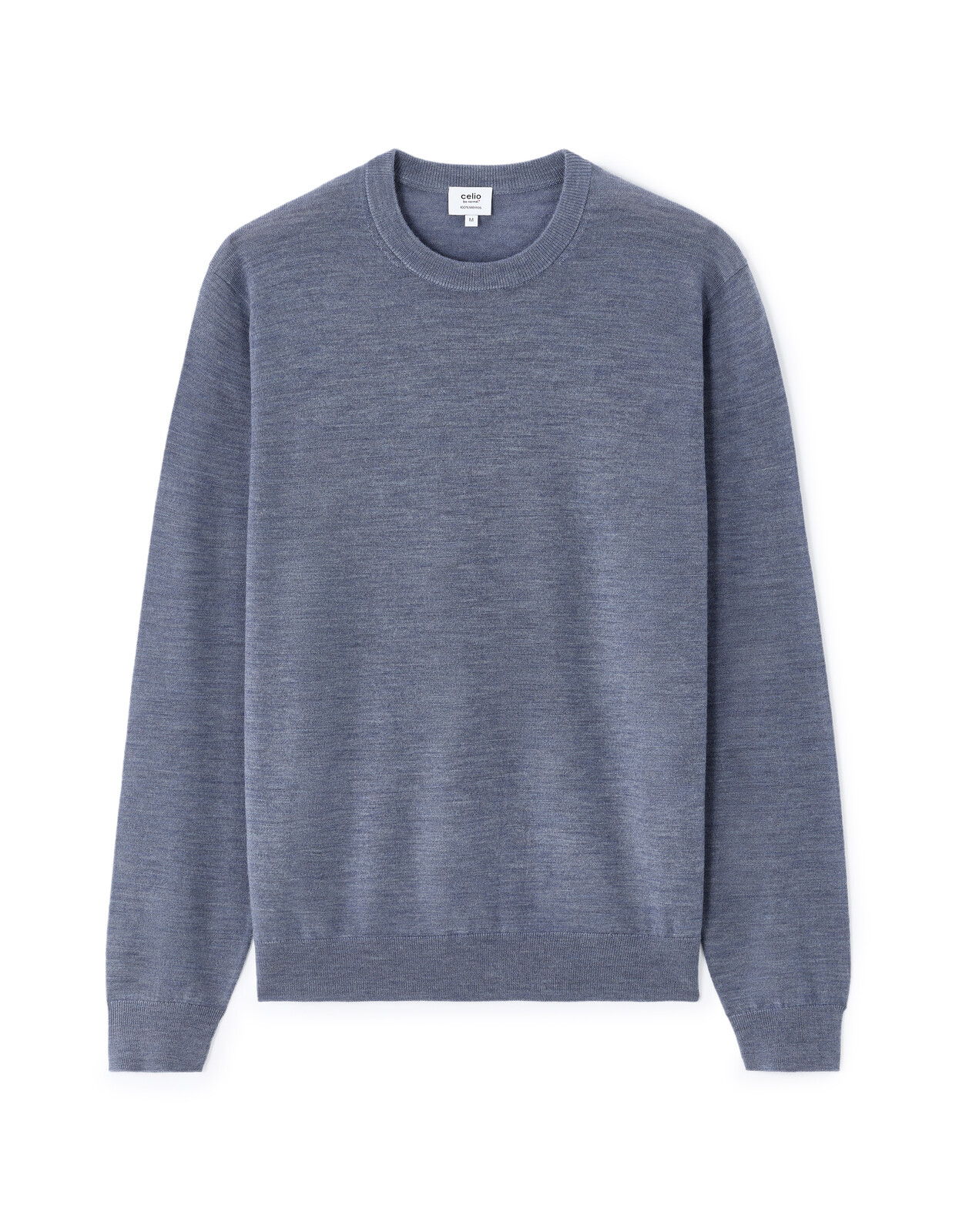 Celio Wool Sweater Semerirond Merino - Mens