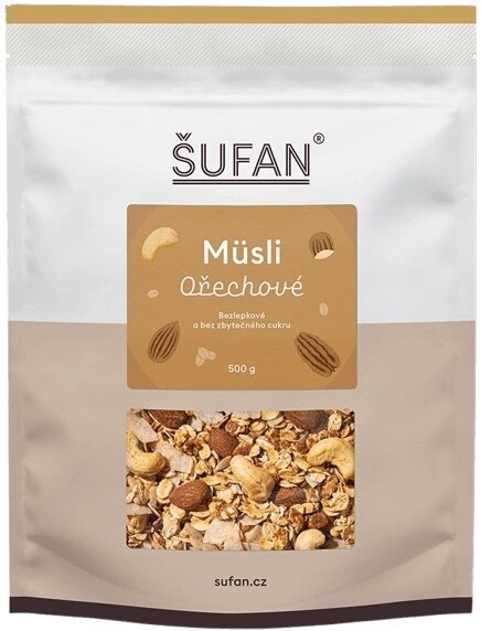 Šufan müsli 500 g - ořech výpredaj 2.1.2026