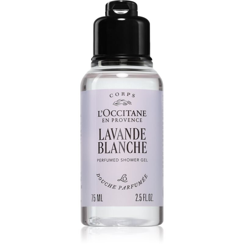 L’Occitane Lavande Blanche Perfumed Shower Gel upokojujúci sprchový gél 75 ml