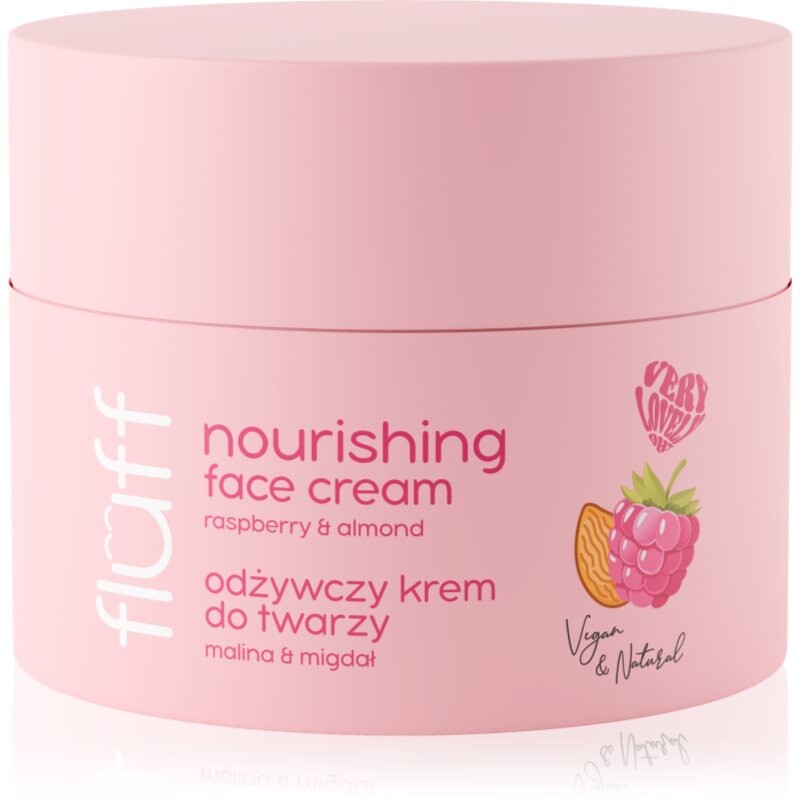Fluff Raspberries & Almonds pleťový krém s vyživujúcim účinkom 50 ml
