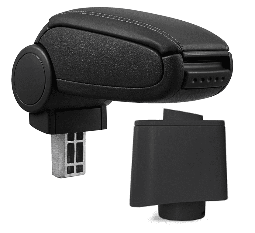 Pro.tec Lakťová opierka VW POLO 5 (6R) - plastový adaptér, čierna, eko-koža