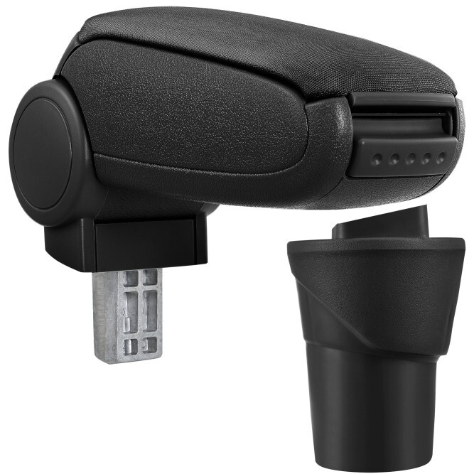 Pro.tec Lakťová opierka Nissan MICRA K13, čierna, textilný poťah