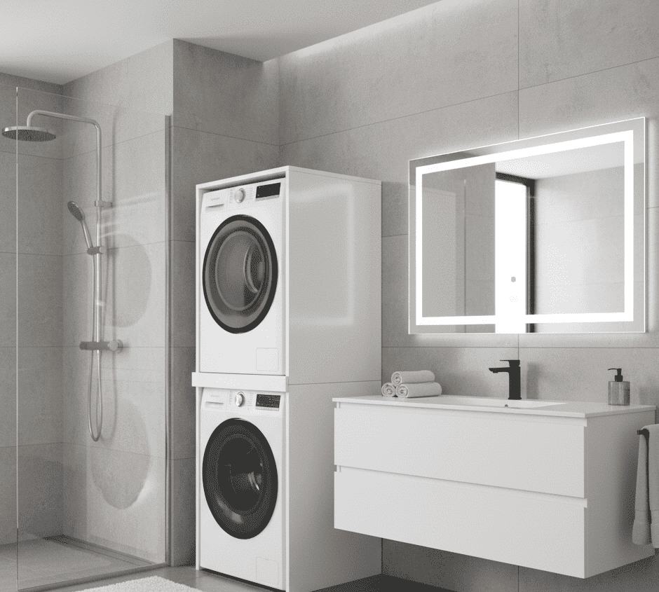 Elvisia Skrinka  na práčku a sušičku | biela