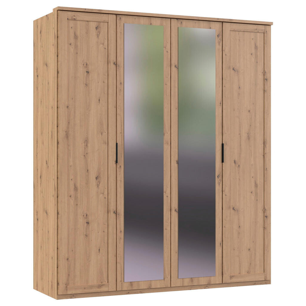 MID.YOU SKRIŇA S OTOČNÝMI DVERAMI, dub artisan, 180/210/58 cm