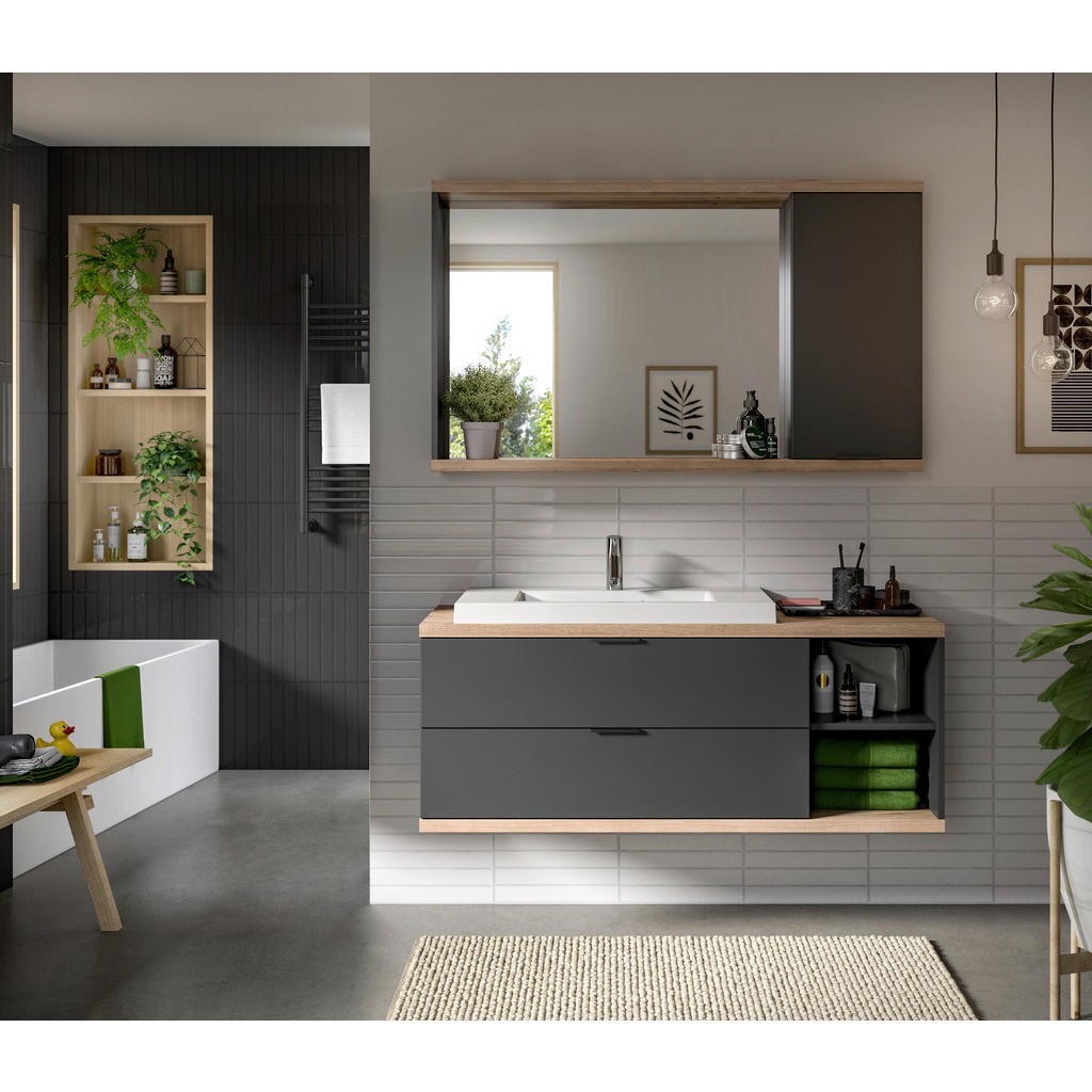 MID.YOU KÚPEĽŇA antracitová