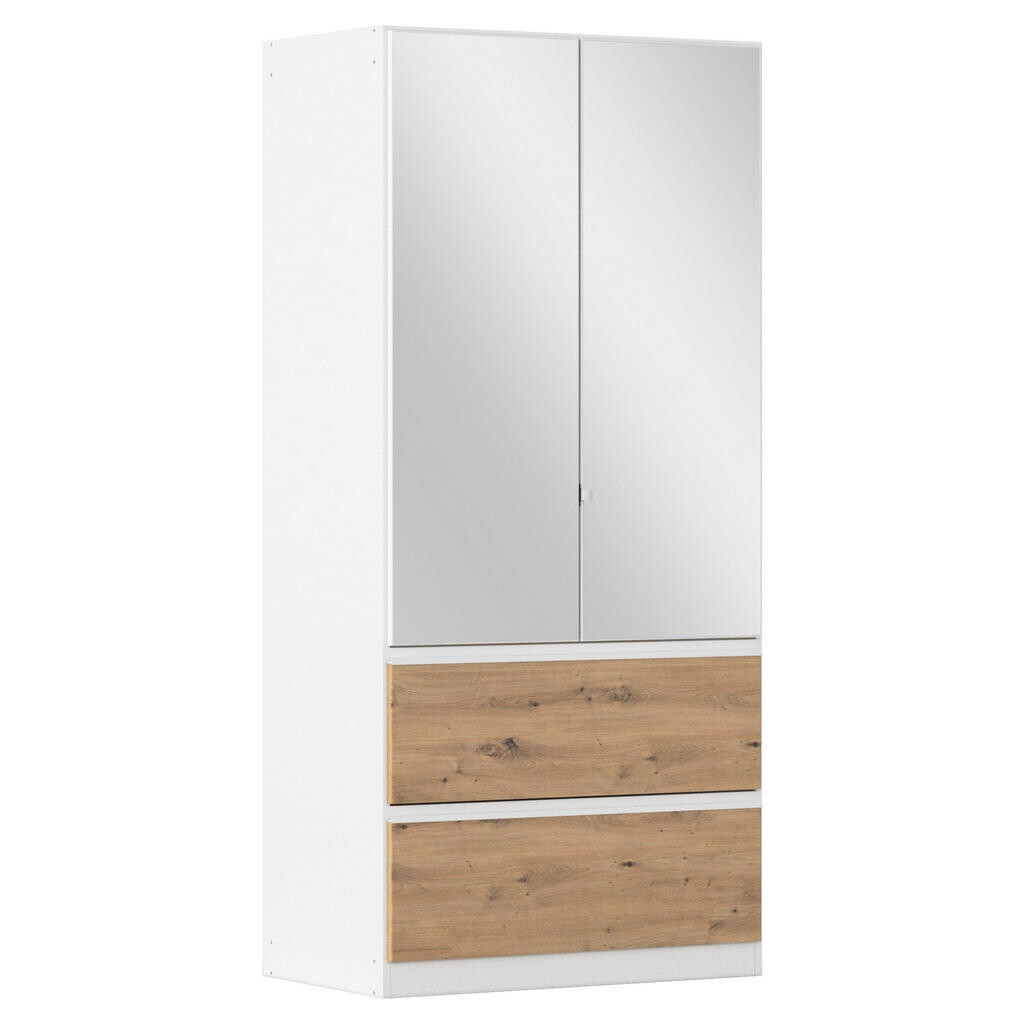 Rauch Möbel SKRIŇA S OTOČNÝMI DVERAMI, biela, dub artisan, 91/197/54 cm