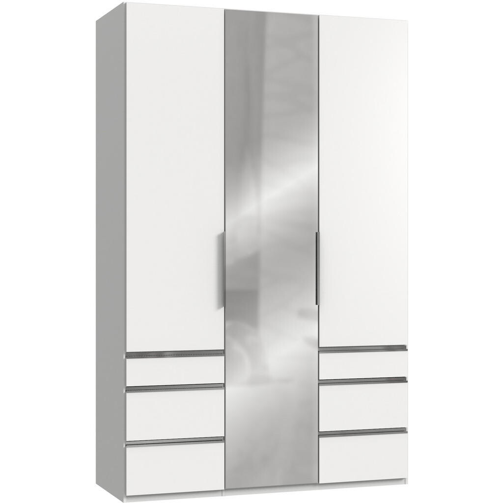 MID.YOU SKRIŇA S OTOČNÝMI DVERAMI, biela, 150/236/58 cm