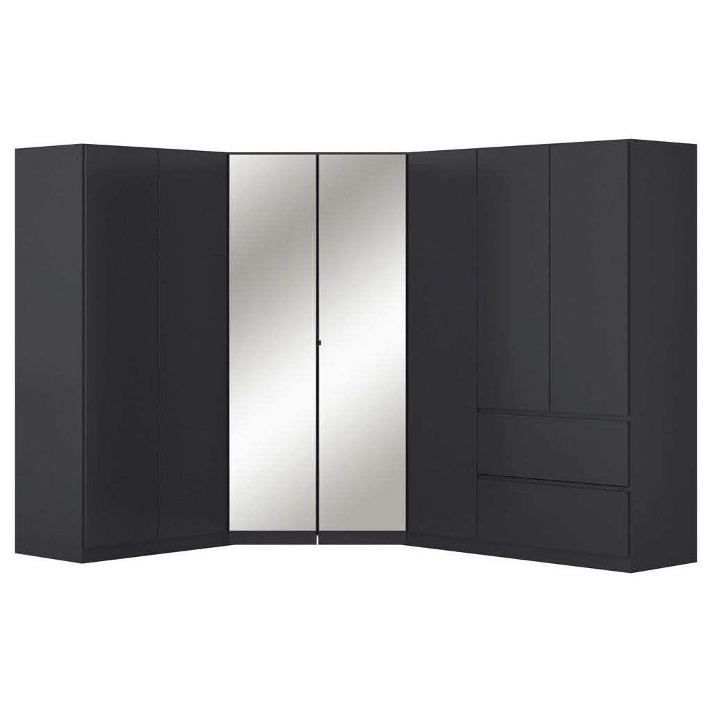 Rauch Möbel ROHOVÁ ŠATNÍKOVÁ SKRIŇA, sivá, 208/197/253 cm