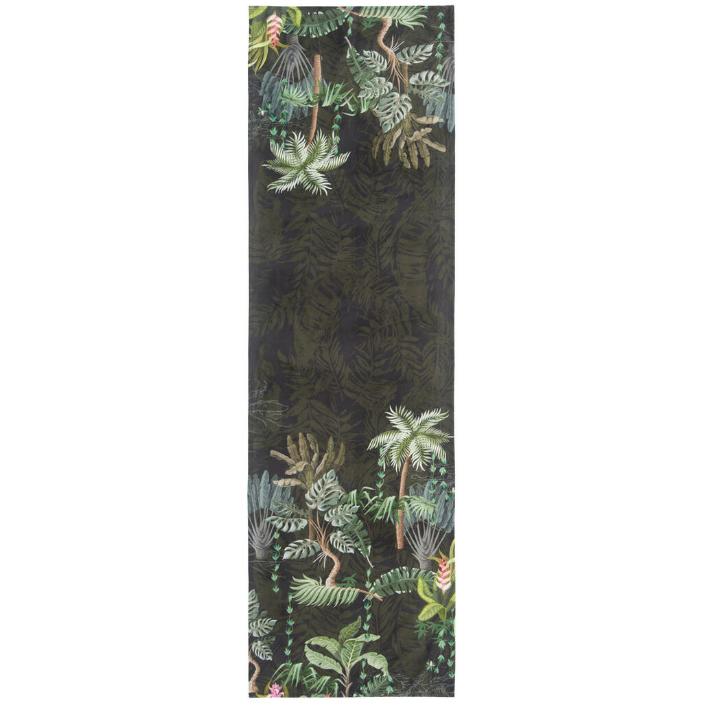 Esposa ÚZKY OBRUS, 45/150 cm, zelená, čierna